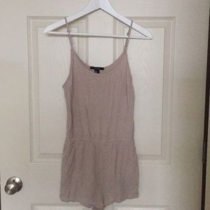 Beige Forever 21 romper